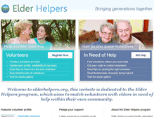 Tablet Screenshot of elderhelpers.org